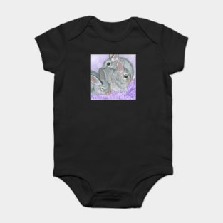 Baby Cottontail Rabbits Baby Bodysuit